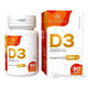 PLATAN Vitamín D3 2000 I.U., 90 tbl