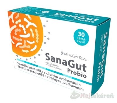 E-shop SanaGut Probio, probiotikum, 30 cps s cieleným uvoľňovaním