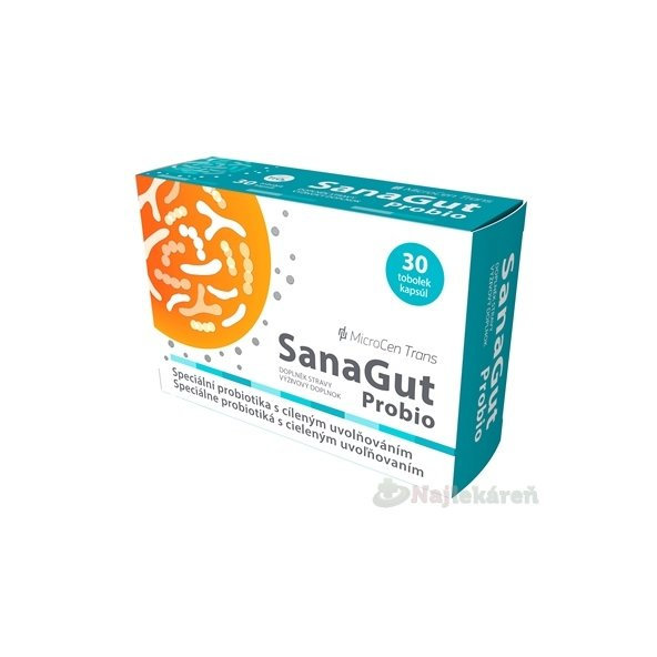 SanaGut Probio, probiotikum, 30 cps s cieleným uvoľňovaním