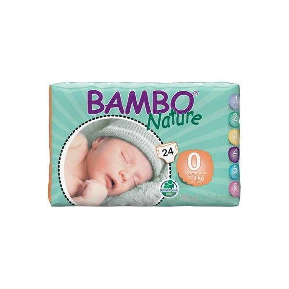 BAMBO PREMATURE 0 priedušné plienkové nohavičky, 24 ks