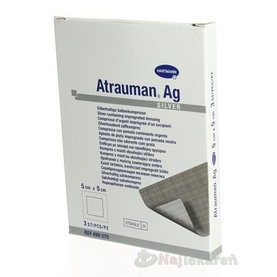 ATRAUMAN AG kompres impregnovaný, obsahuje striebro (5x5cm) 3ks