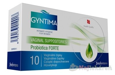 E-shop Fytofontana GYNTIMA Probiotica FORTE vaginálne čapíky 10ks