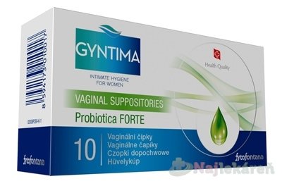 GYNTIMA Probiotica FORTE vaginálne čapíky 10 ks