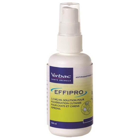 EFFIPRO 2,5 mg/ml spray proti blchám a kliešťom pre psy a mačky 100ml