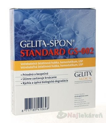 E-shop GELITA-SPON STANDARD GS-002 80x50x10mm 2ks