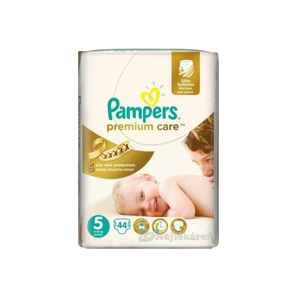 PAMPERS PREMIUM CARE 5 Junior detské plienky, 44ks