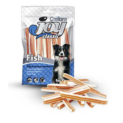 Maškrta CALIBRA Joy sendvič z tresky a kuraťa pre psy 80g