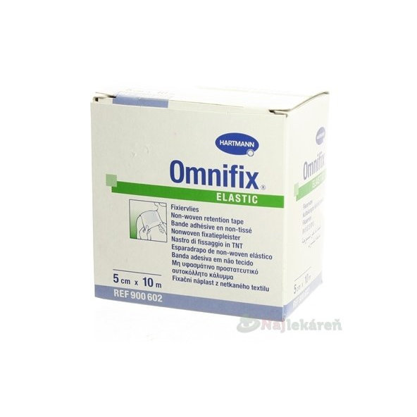 OMNIFIX ELASTIC hypoalergénna náplasť fixačná z netkaného textilu (5cmx10m) 1ks