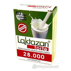LAKTAZAN forte 28.000 FCC, enzým laktáza, 80 tbl