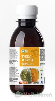 E-shop VIRDE Tekvica 100 % olej, 200 ml