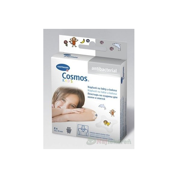 COSMOS KIDS náplasť na lakte a kolená (7,6x7,6cm) 4ks
