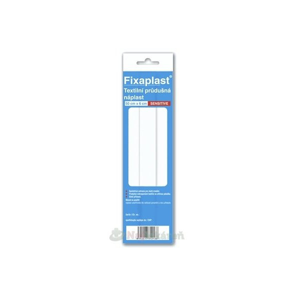 FIXAplast SENSITIVE náplasť textilná priedušná(0,5mx6cm) 1ks