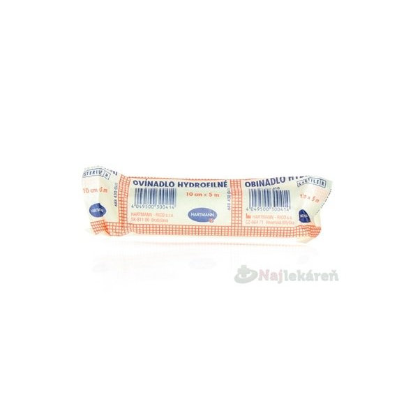 OVÍNADLO HYDROFILNÉ pletené, sterilné (10cmx5m) 10ks