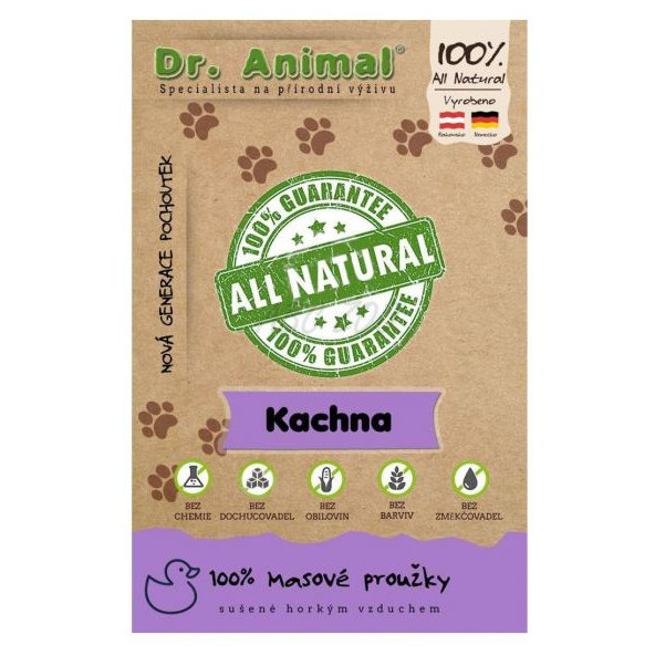 Maškrta Dr. Animal kačacie mäsové prúžky 80g