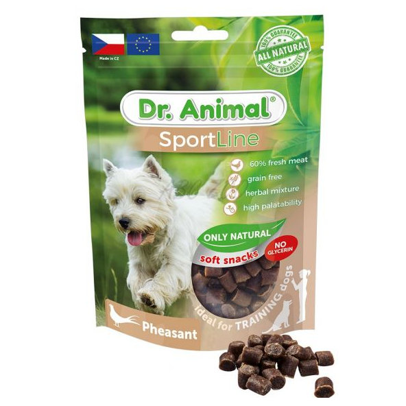 Maškrta Dr. Animal Sportline bažant 100g