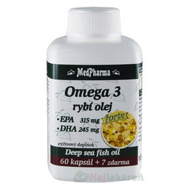 MedPharma OMEGA 3 rybí olej forte - EPA, DHA 67 tabliet