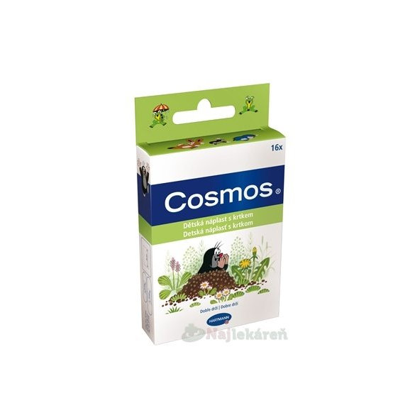 COSMOS Detská náplasť s krtkom 3 veľkosti,16ks