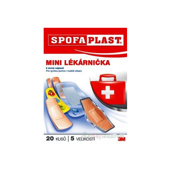 3M SPOFAPLAST č.602 MINI LEKÁRNIČKA Náplasti[SelP] 5 veľkostí, 20ks