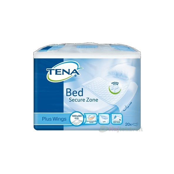 TENA Bed Plus Wings absorpčné podložky, 180x80cm, 20ks
