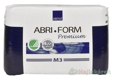 E-shop ABENA ABRI FORM Premium M3 plienkové nohavičky priedušné, boky 70-110cm, savosť 2900ml, 22ks