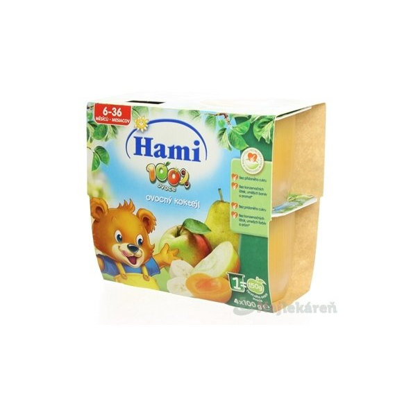 Hami ovocný príkrm 100% ovocie Ovocný koktejl