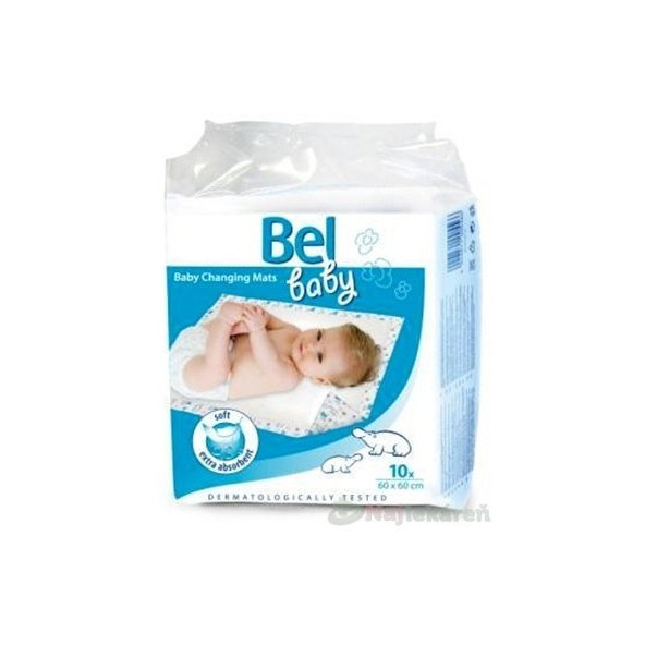 Bel baby prebaľovacie podložky 60x60cm 10ks