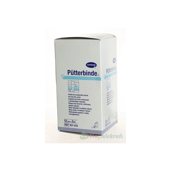 PŰTTER-VERBAND ovínadlo elastické krátkoťažné (12cmx5m) 1ks