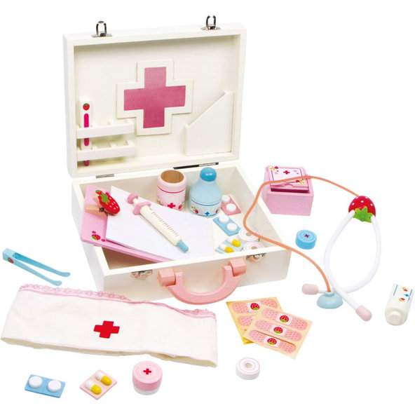 SMALL FOOT Kufrík detský drevený doktorandský Isabel