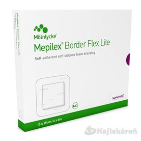 Mepilex Border Flex Lite, samolepivé krytie (15x15 cm), 5ks