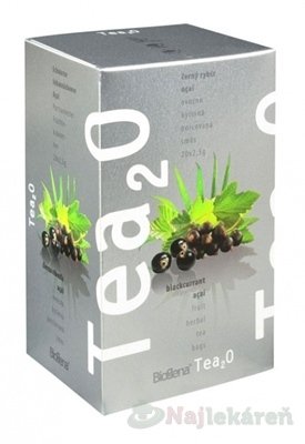 E-shop Tea2O Čierna ríbezl'a & acai, ovocno-bylinná zmes, 20x2,5 g