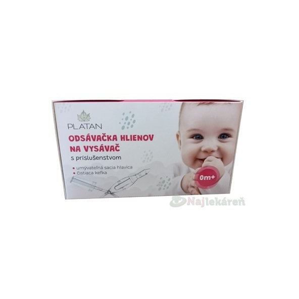 PLATAN Odsávačka hlienov na vysávač (sacia hlavica + čistiaca kefka)