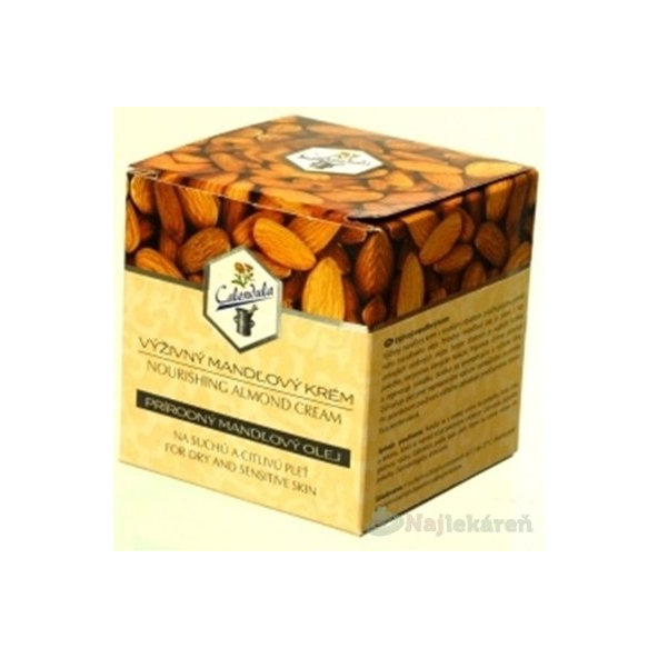 Calendula VÝŽIVNÝ MANDĽOVÝ KRÉM, na suchú a citlivú pleť, 40 ml