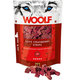 Maškrta Woolf kuracie prúžky s brusnicami pre psy 100g