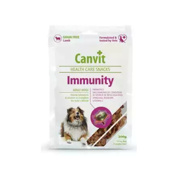 Maškrta Canvit Health Care snack na imunitu pre psy 200 g
