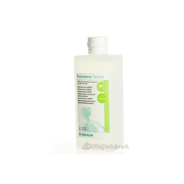 B.BRAUN PRONTODERM SOLUTION, roztok, antimikrobiálna bariéra 500 ml