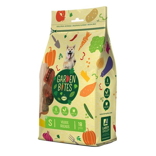 Maškrta DUVO+ GARDEN BITES veggie kúsky S 270g