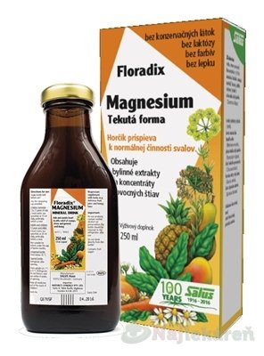 E-shop SALUS Floradix Magnesium, tekutá forma 250 ml