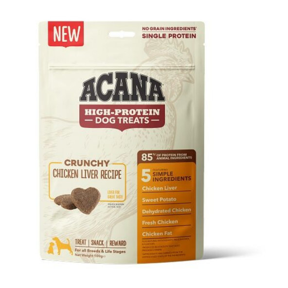 Maškrta ACANA Kuracia pečeň sušienky 100g