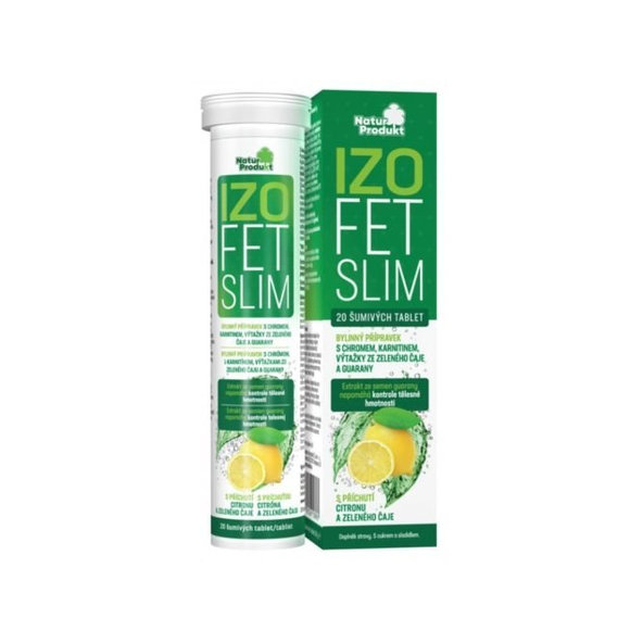 NaturProdukt IZOFET SLIM, šumivé tablety, 1x20 ks