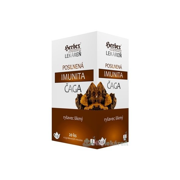HERBEX Posilnená imunita ČAGA, čaj porcovaný 20x3g