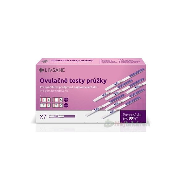 LIVSANE Ovulačný test prúžky 7 ks