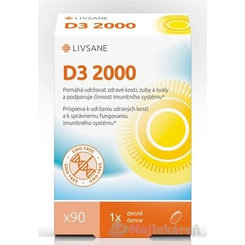 LIVSANE Vitamín D3 2000 IU 90 cps