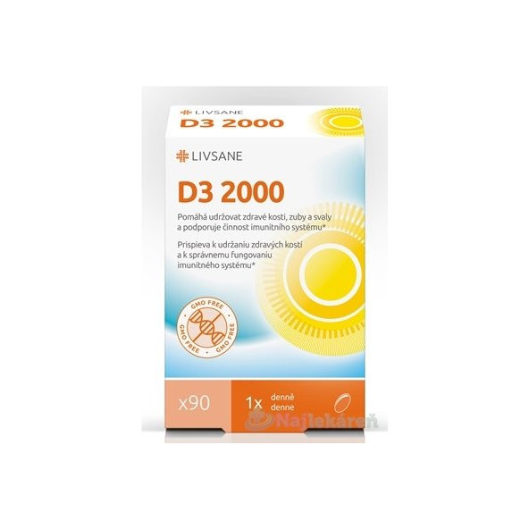 LIVSANE Vitamín D3 2000 IU 90 cps