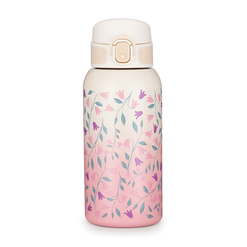PETITE&MARS nerezová termo fľaša Delicate Flowers 500 ml 36m+