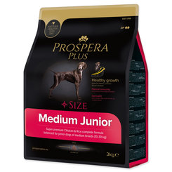 Krmivo Prospera Plus Medium Junior kura s ryžou 3kg
