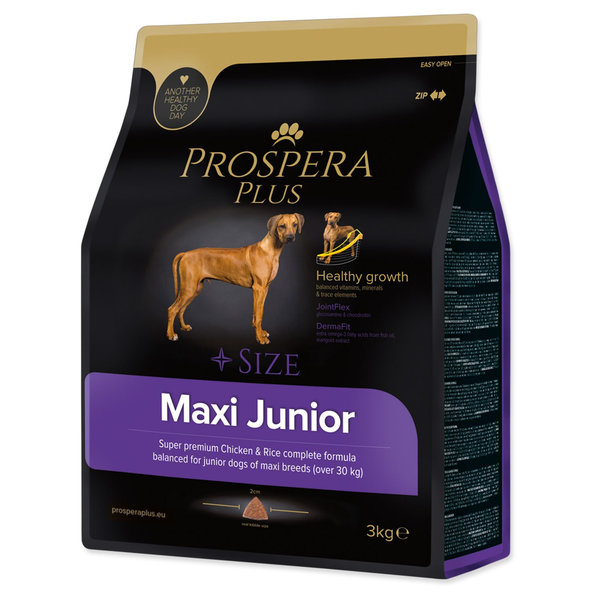 Krmivo Prospera Plus Maxi Junior kura s ryžou 3kg