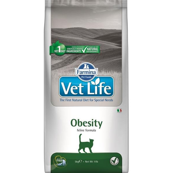 Farmina Vet Life cat obesity granule pre mačky 5kg