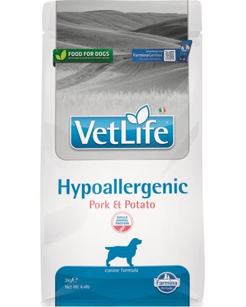 E-shop Farmina Vet Life dog hypoallergenic, pork & potato kompletné diétne krmivo pre psy 2kg