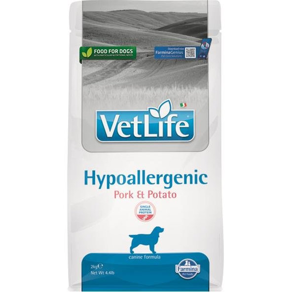 Farmina Vet Life dog hypoallergenic, pork & potato kompletné diétne krmivo pre psy 2kg