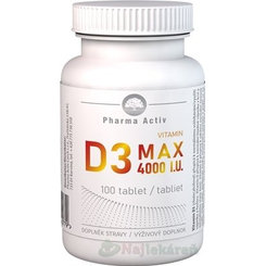 Pharma Activ Vitamin D3 MAX 4000 I.U.